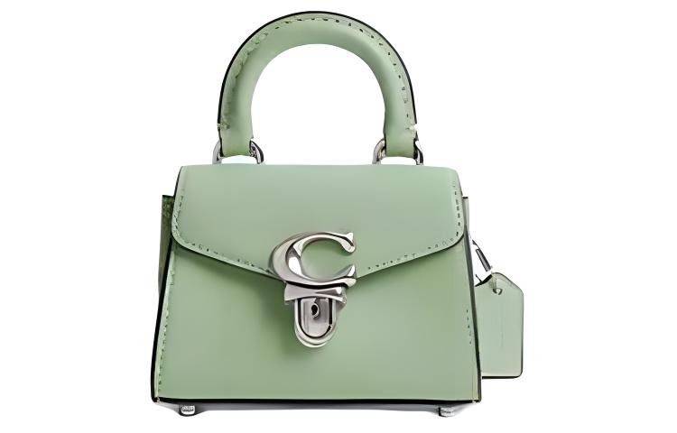 

Кожаная кросс-боди сумка Sammy Cow мини женская светлый фисташковый COACH