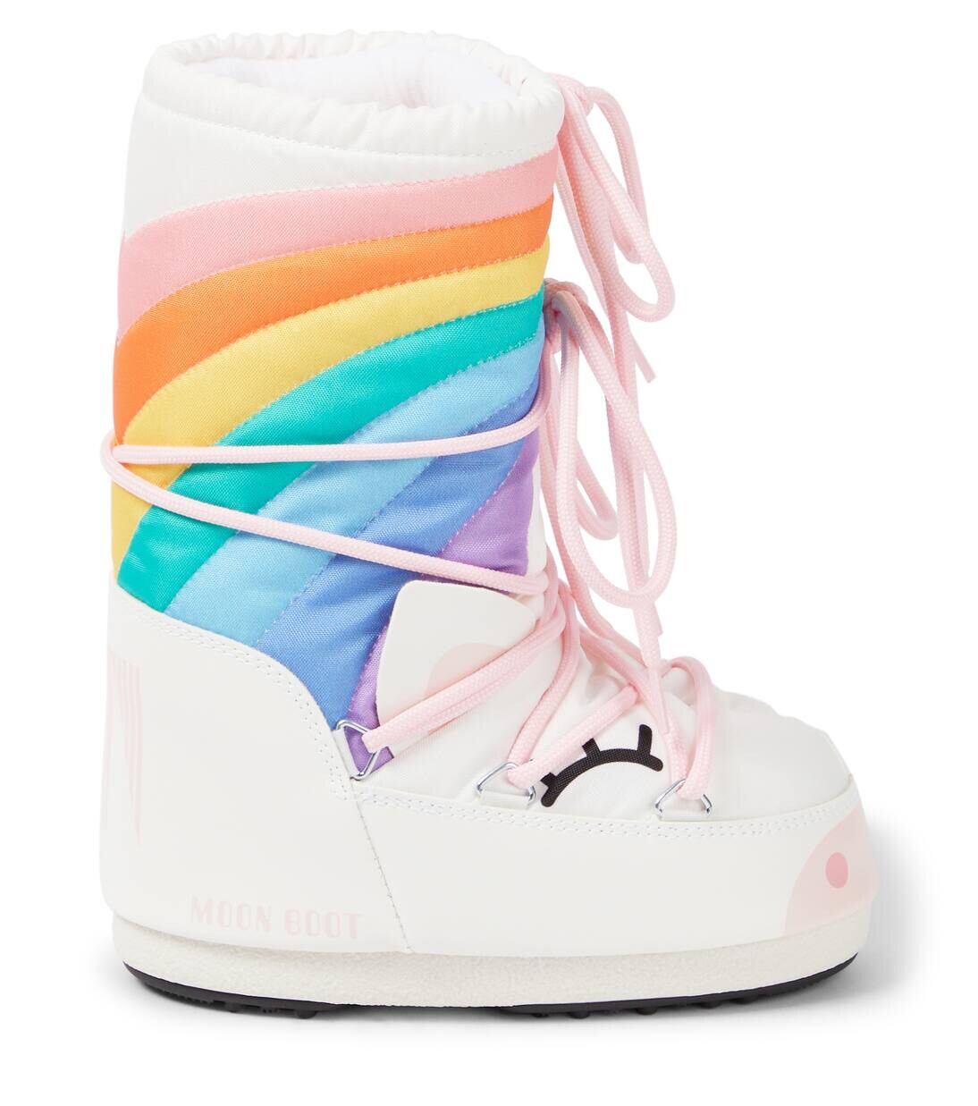 Зимние сапоги Icon Unicorn с принтом Moon Boot Kids, цвет white/multicolor — фото 3