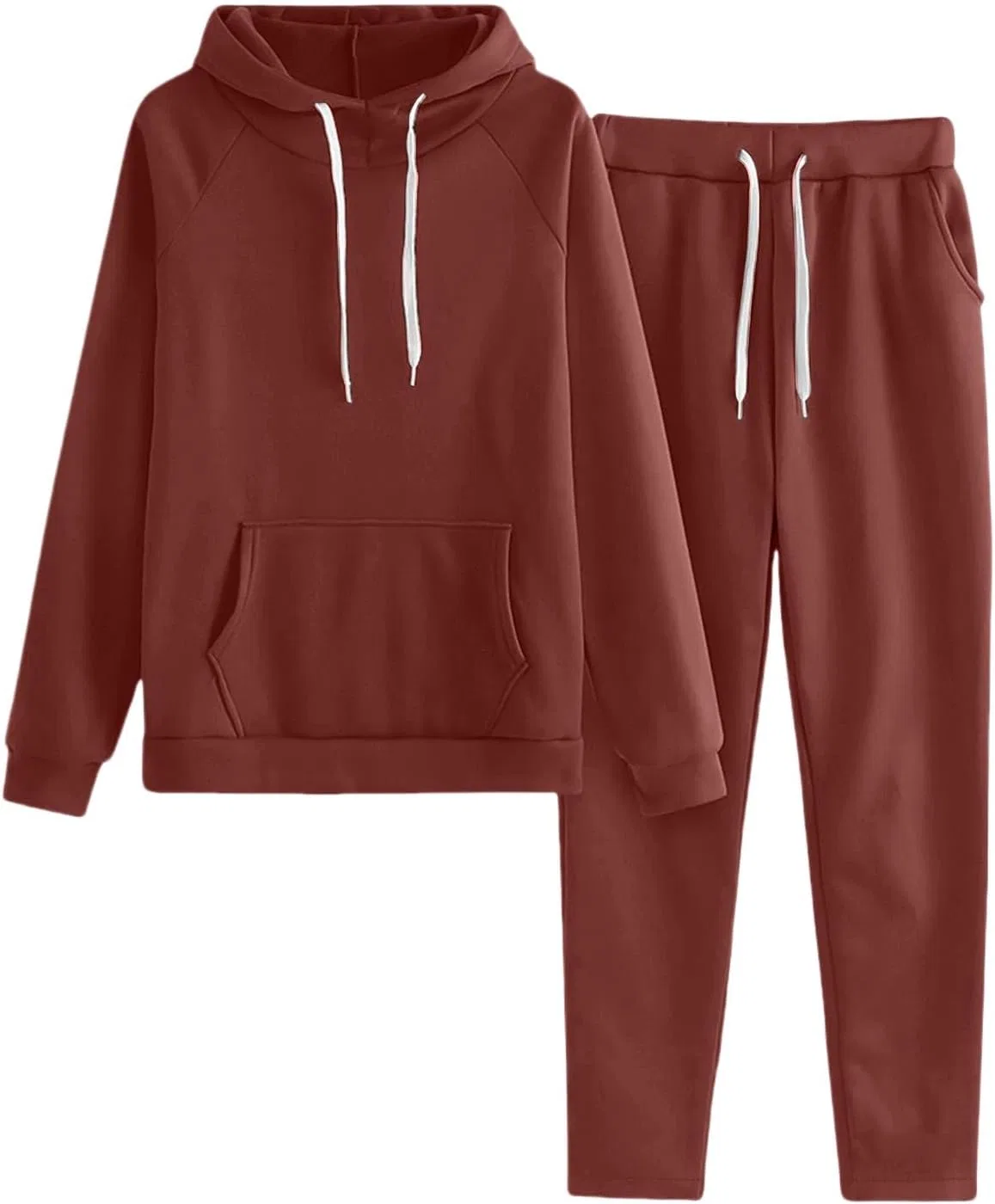 Женский спортивный костюм Oversized, толстовка и джоггеры, Coffee