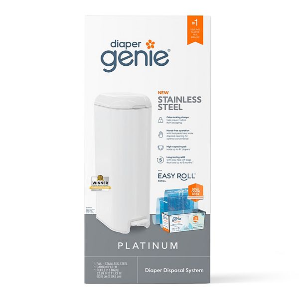 

Сумка Platinum pail Diaper Genie, White