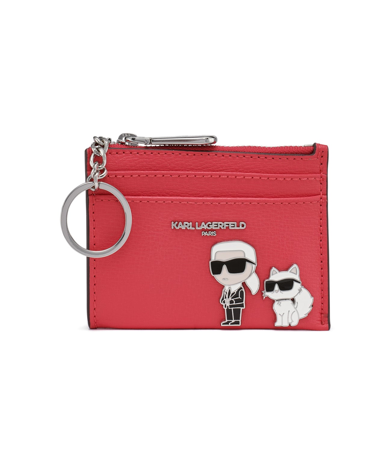 

Чехол для карточек duo euro pin KARL LAGERFELD PARIS, розовый