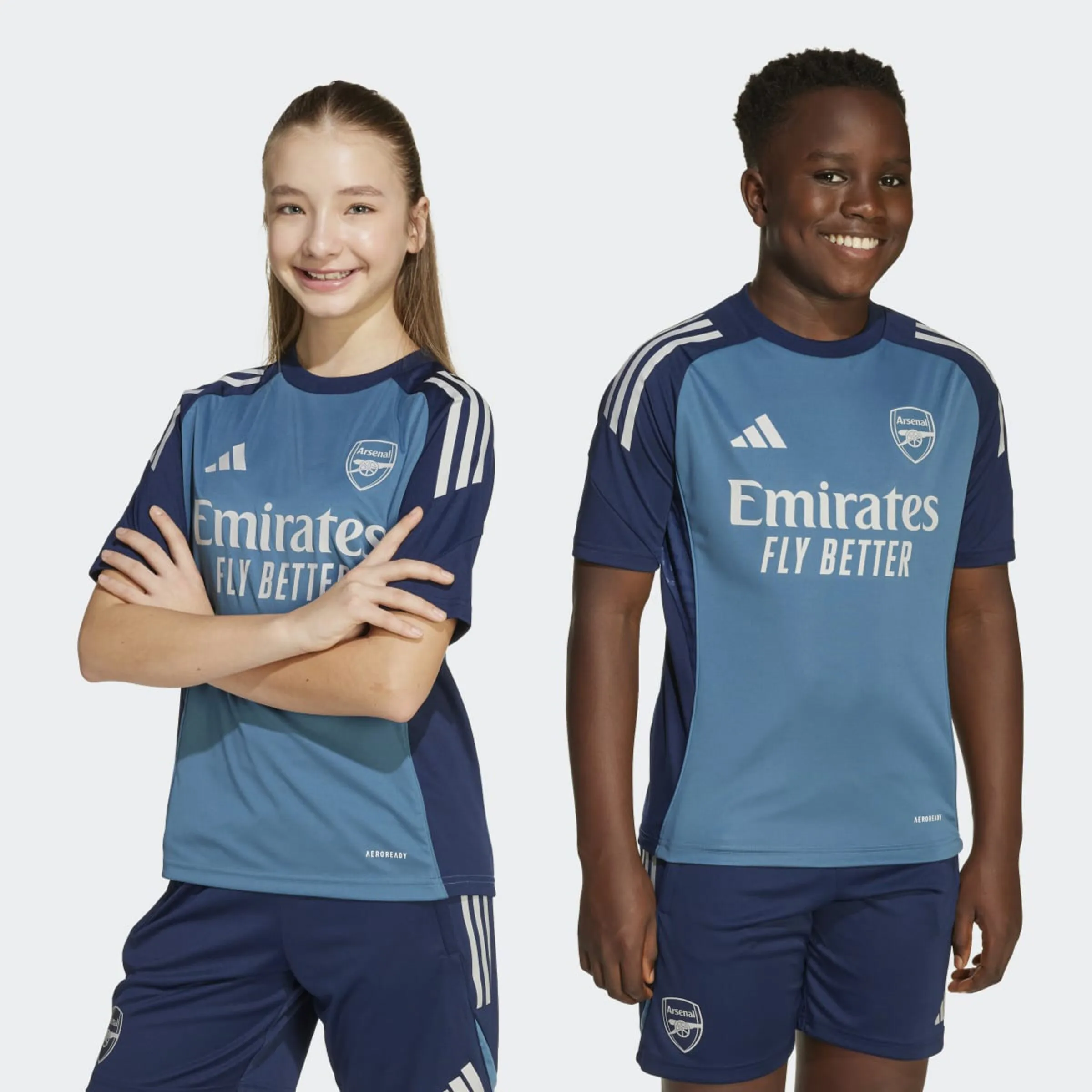 

Детская футболка Arsenal FC 2025-2026 Tiro 25 Competition adidas, синий