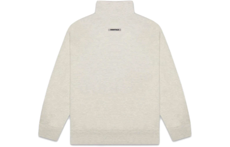 Свитшот с воротником стойкой Pull Over Oatmeal Heather Fear Of God Essentials, Светлый овсяный — фото 3