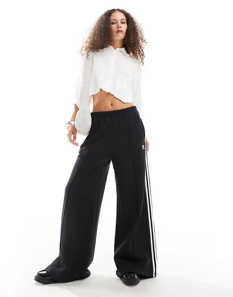 

Широкие брюки Adidas Originals Adicolor Classics с тремя полосками черного цвета