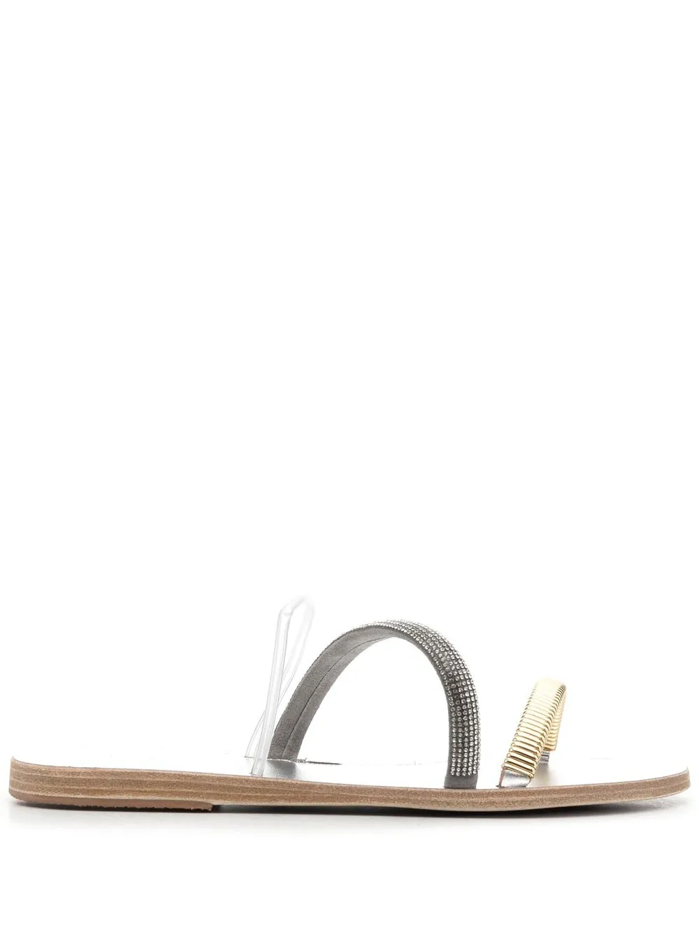 Сандалии с открытым носком Ancient Greek Sandals, серебяный