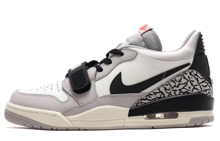 

Кроссовки Jordan Legacy 312 Low Tech, серый / огненно-красный / черный
