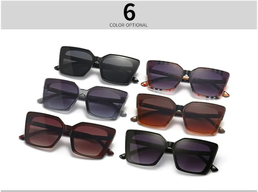 

Большие солнцезащитные очки для женщин, женские солнцезащитные очки «кошачий глаз» в винтажном стиле, защита от УФ-излучения UV400 для активного отдыха LANGSER, C4