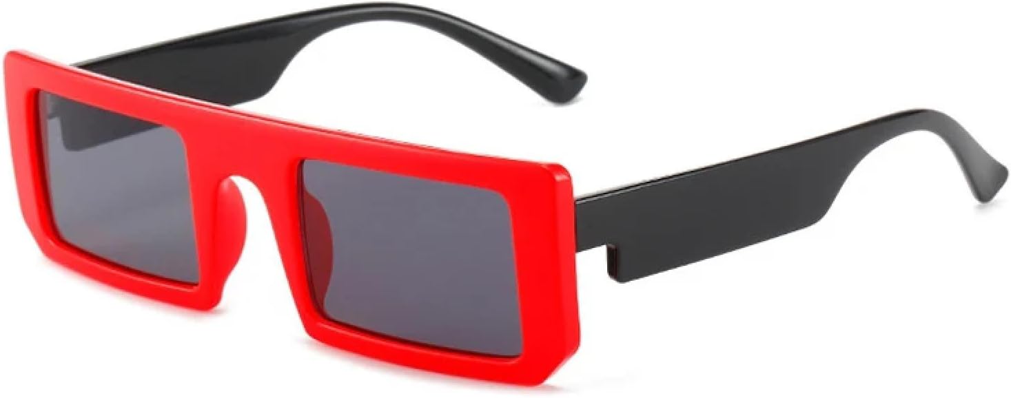 

Роскошные солнцезащитные очки в маленькой оправе для женщин и мужчин, в стиле ретро, ​​летние очки для путешествий, солнцезащитные очки с защитой от УФ-излучения UV400 TKKTLLT, Red Gray