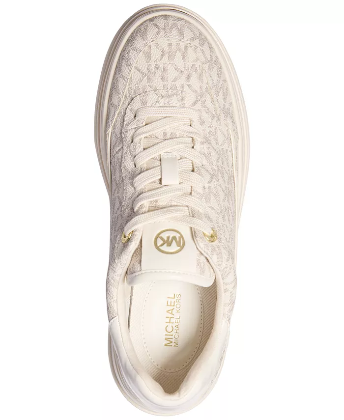 Женские кроссовки Hayes на шнуровке Michael Kors, коричневый/бежевый — фото 4