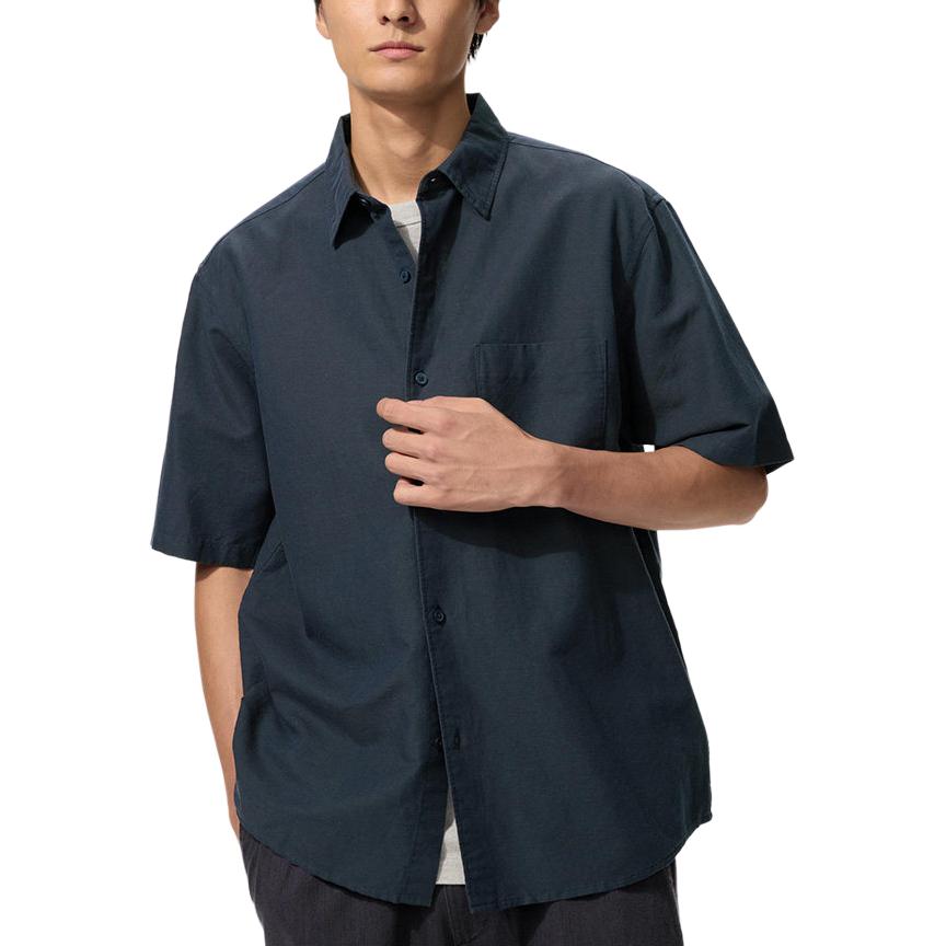 

UNIQLO SS26 Футболка Unisex Navy Blue Moderate