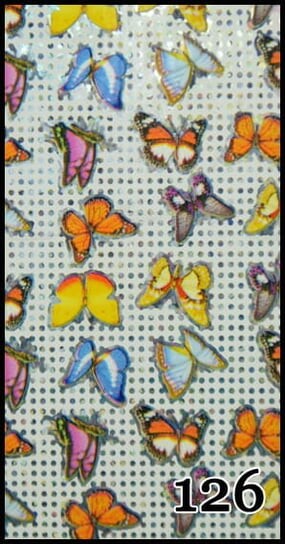 

Трансферная фольга 1 метр, рисунок №126 - для декорирования гибридными лаками, УФ-гелями и акрилом - упакована в тубус., AlleBeauty