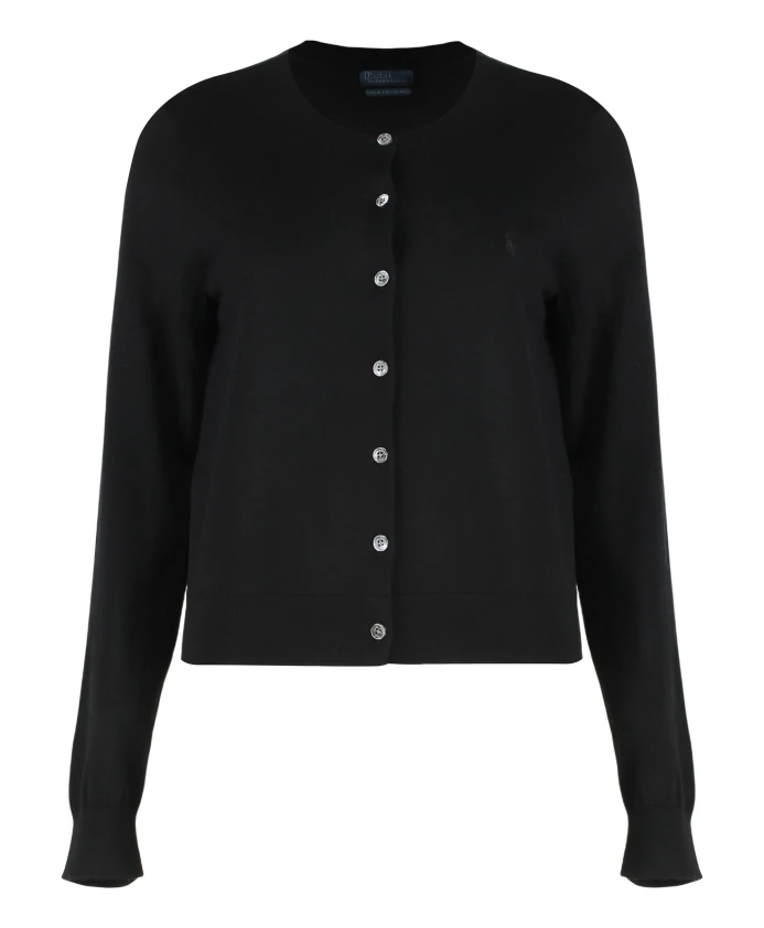 

Шерстяной кардиган Polo Ralph Lauren, черный