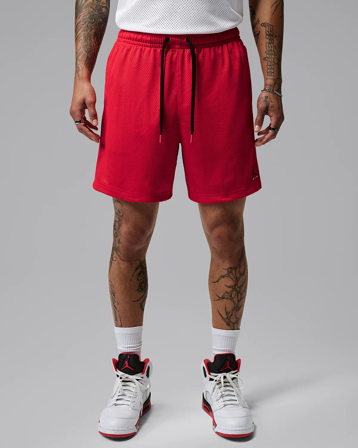 Мужские сетчатые шорты Jordan Brooklyn, University Red/Black
