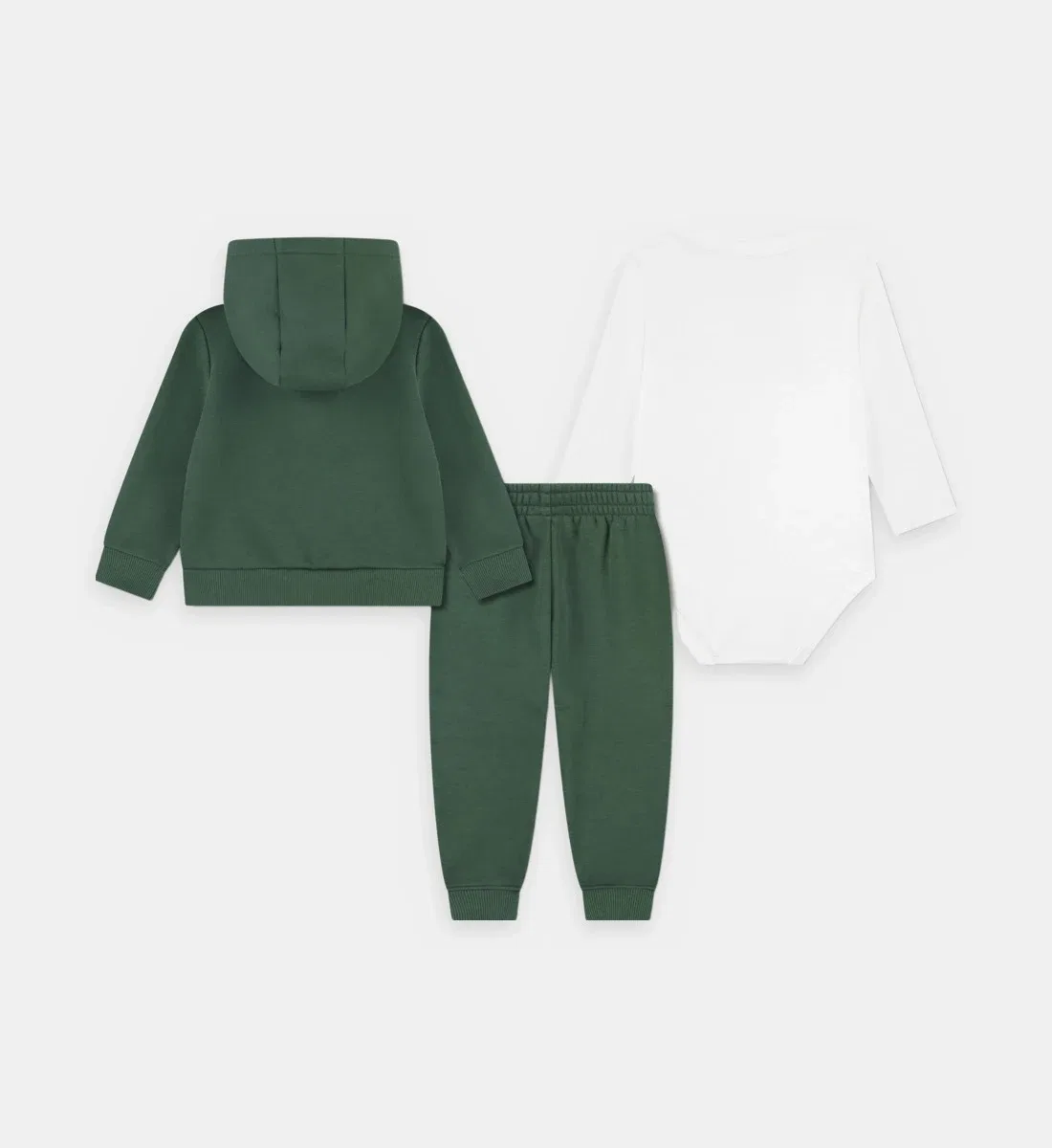 Комплект из 3 предметов из хлопкового флиса Lacoste, зеленый — фото 2