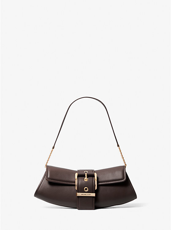 

Маленький кожаный клатч-трансформер Colby Michael Kors, коричневый
