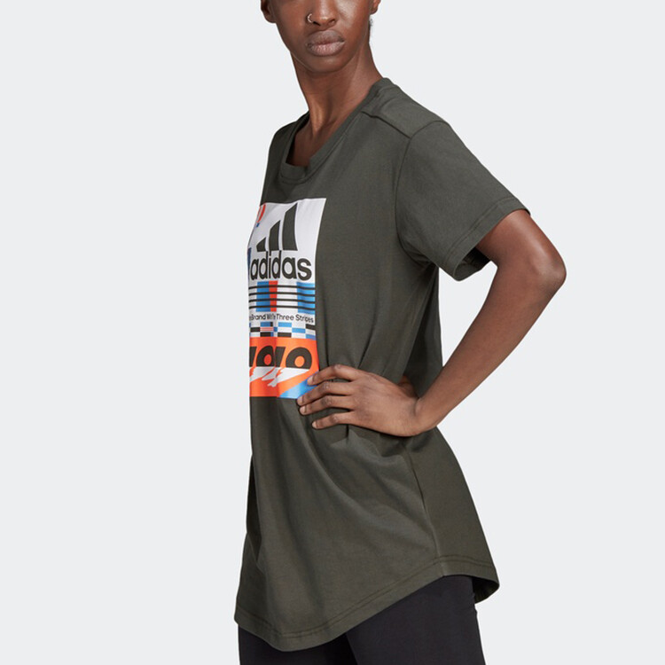 Футболка женская Land Brown Adidas — фото 4