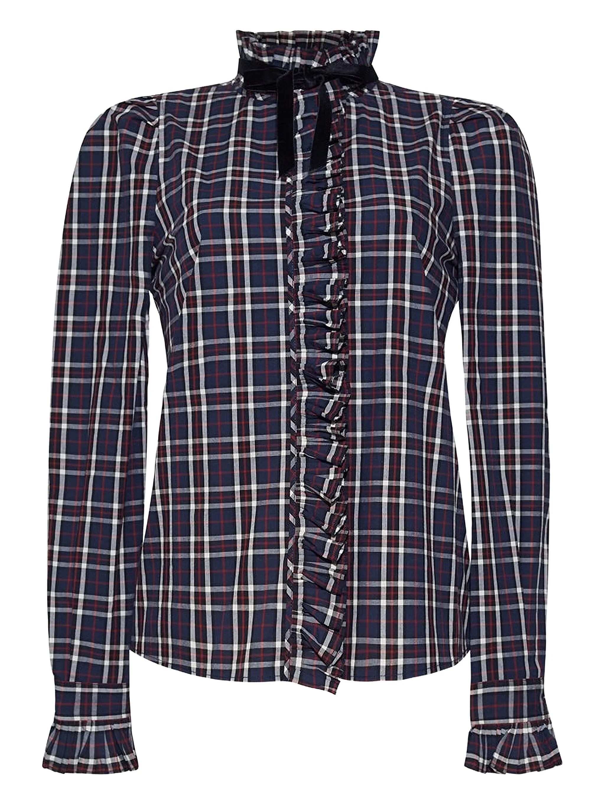 

Рубашка Pia в клетку тартан Cara Cara, синий