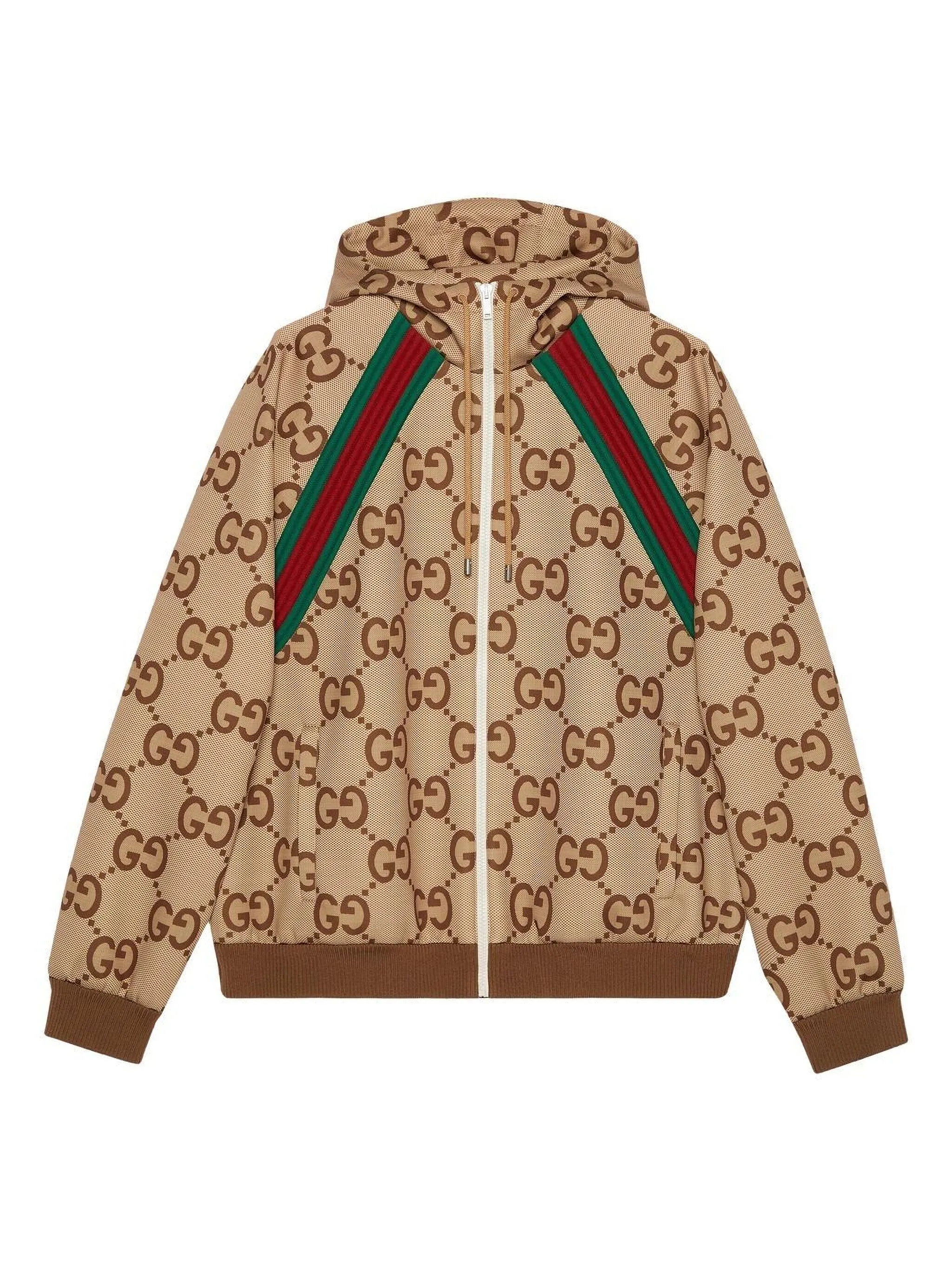 

Куртка с капюшоном и узором GG Supreme Gucci, коричневый