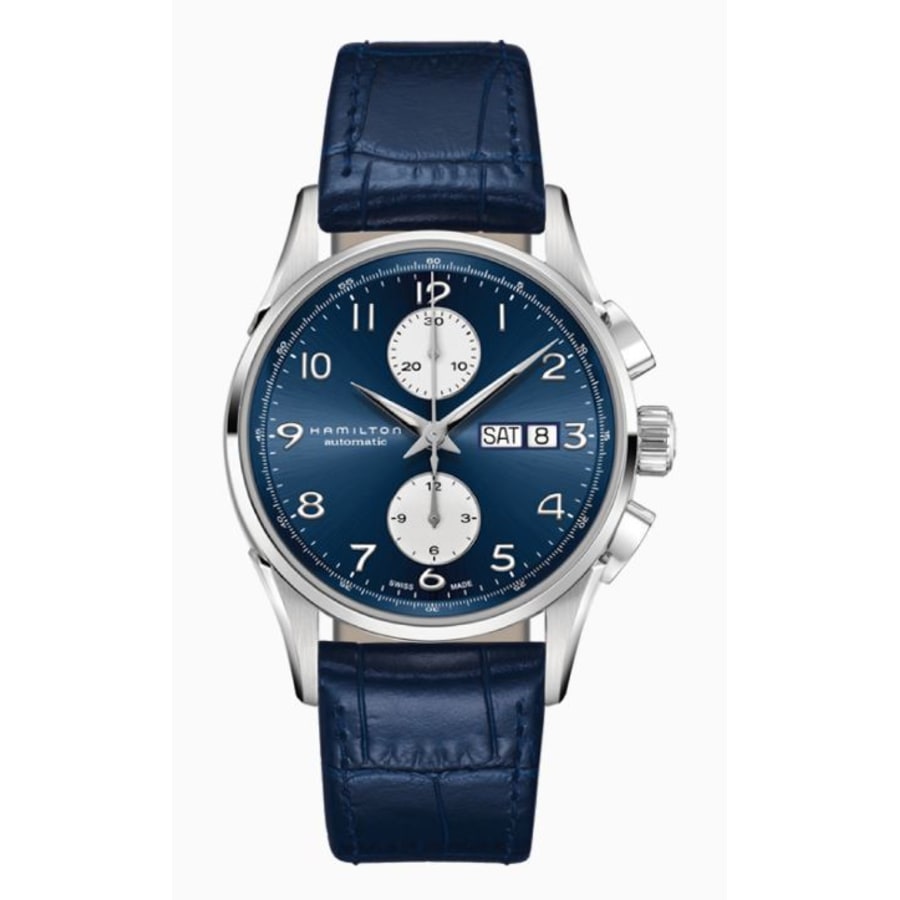 

Мужские часы Hamilton Jazzmaster Maestro Auto Chrono 41 H32576641, синий