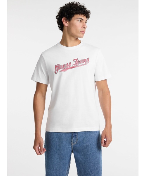 

Футболка с коротким рукавом GUESS JEANS, белый