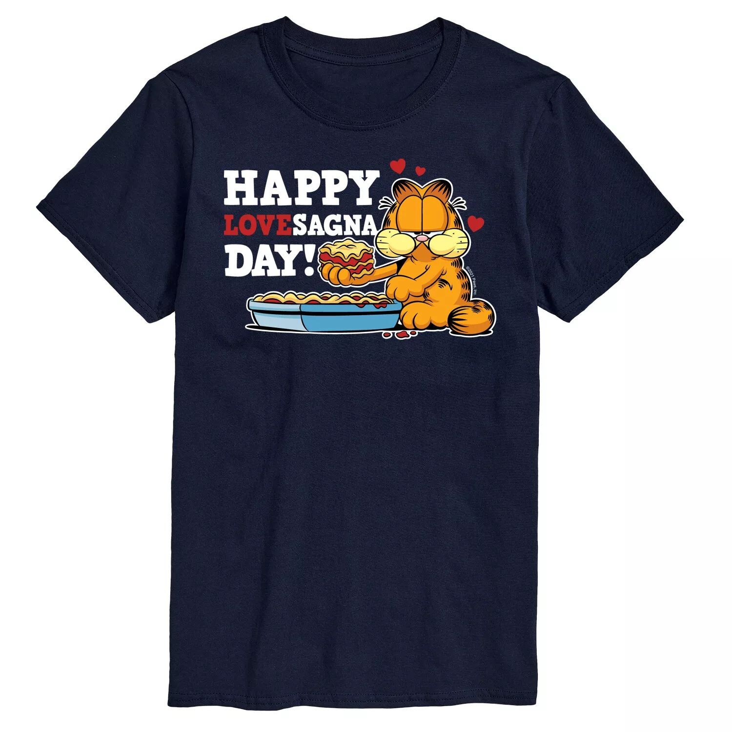 

Дневная футболка Big & Tall Garfield Lovesagna Licensed Character, синий