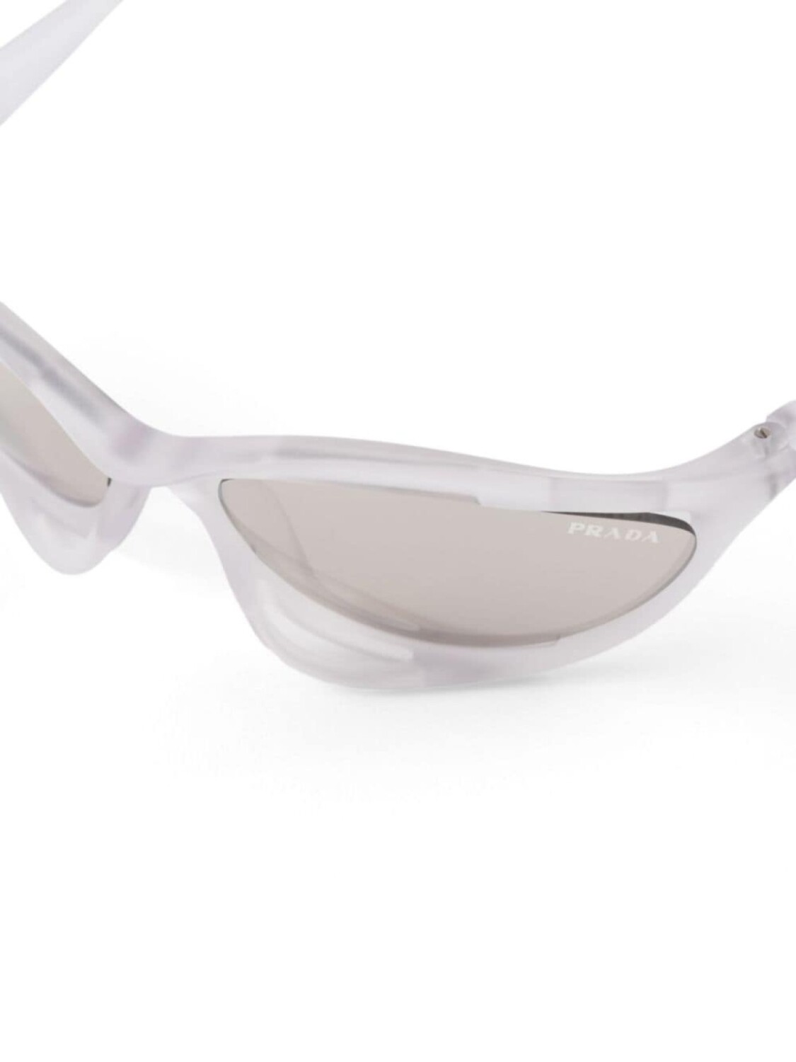 Prada Eyewear солнцезащитные очки Morph в оправе «кошачий глаз», нейтральный цвет — фото 4
