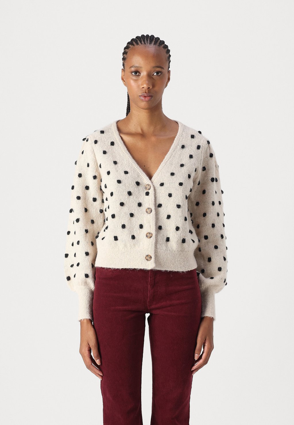 

Кардиган SIGRID LIFE VNECK STRUC JDY, серый