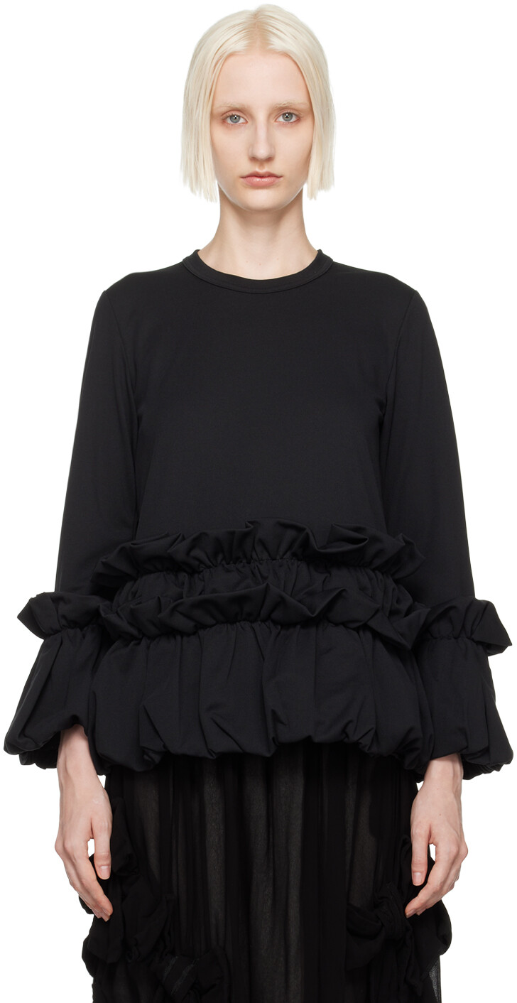 

Футболка с длинным рукавом и сборками Comme des Garcons Comme des Garcons