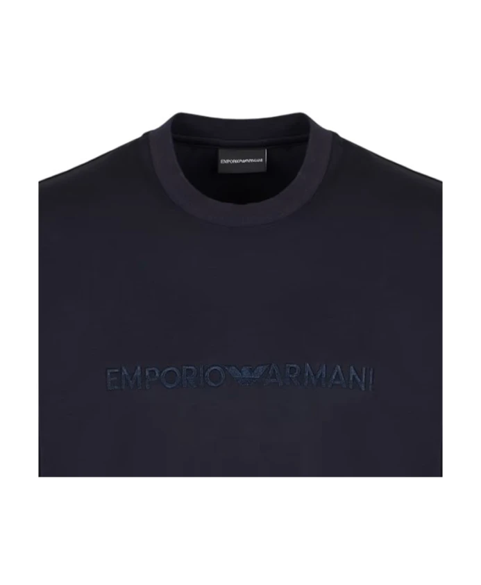Современная футболка с логотипом Emporio Armani, синий — фото 2