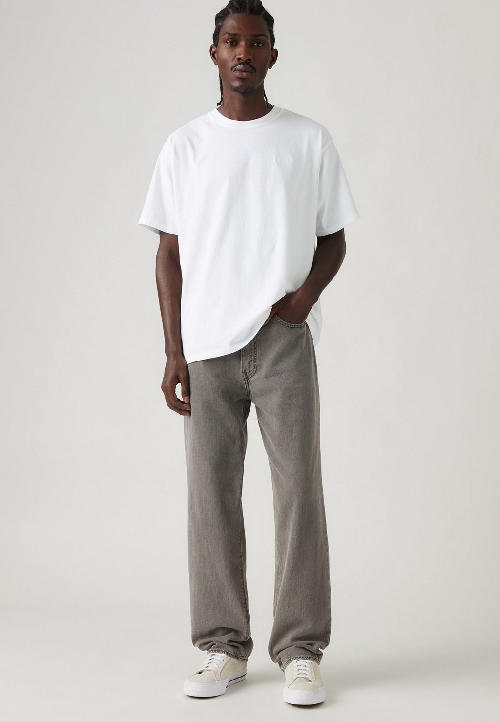 Джинсы свободного кроя 568 LOOSE STRAIGHT Levi's, деним серый — фото 2