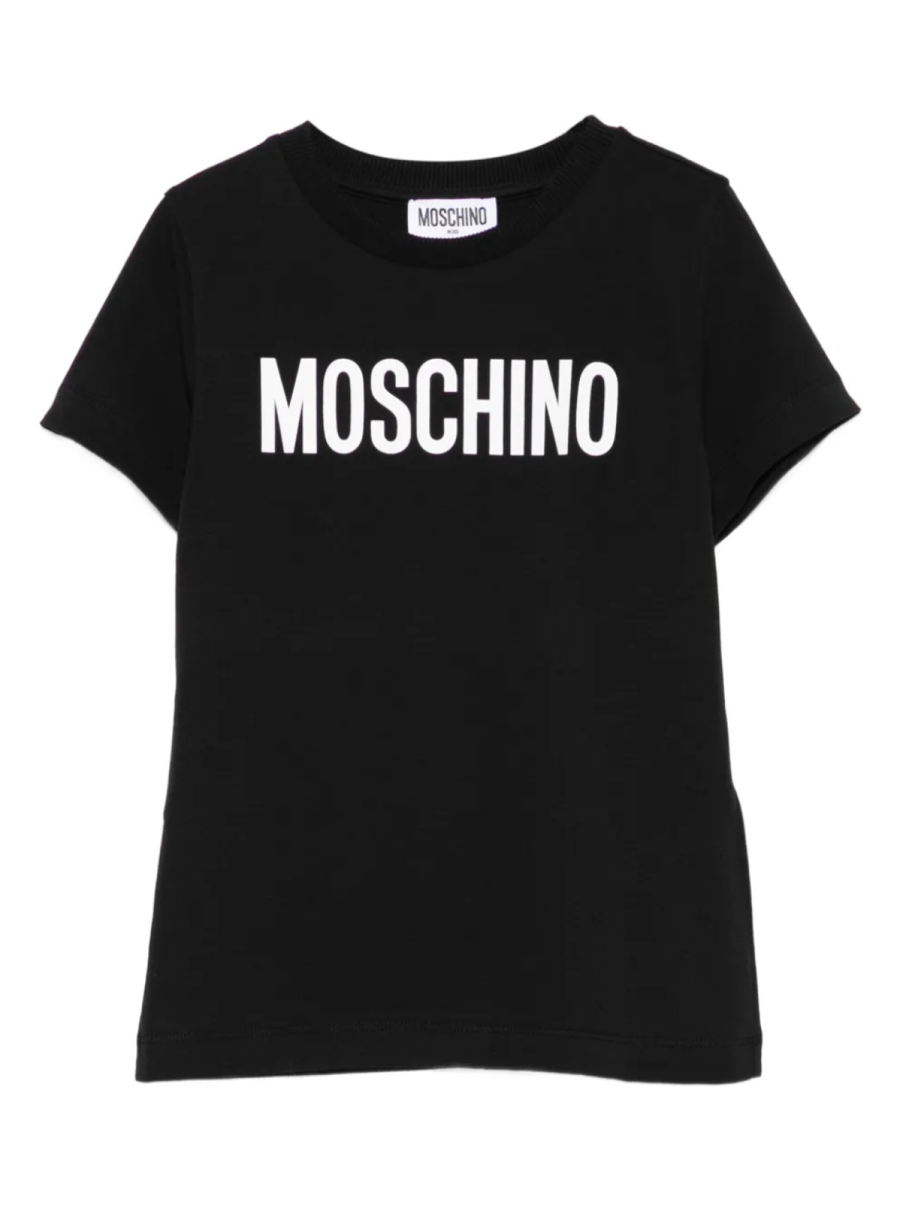 

Футболка с логотипом Moschino Kids, черный