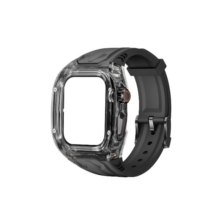 

IBOANN Часы Strap Apple Compatibility TPU Material 278mm, Black Transparent Black