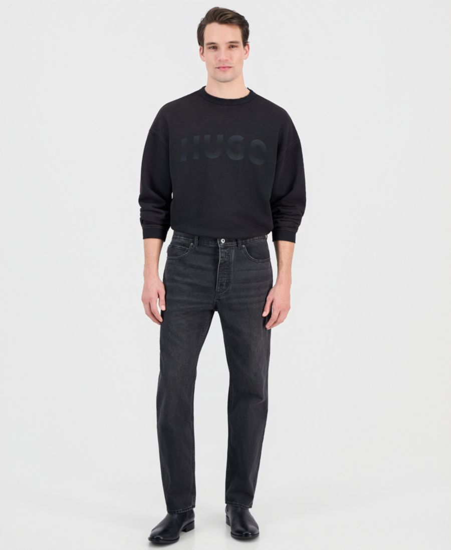 

Мужские джинсы Jonah прямого кроя, стандартного размера Hugo Boss, Charcoal