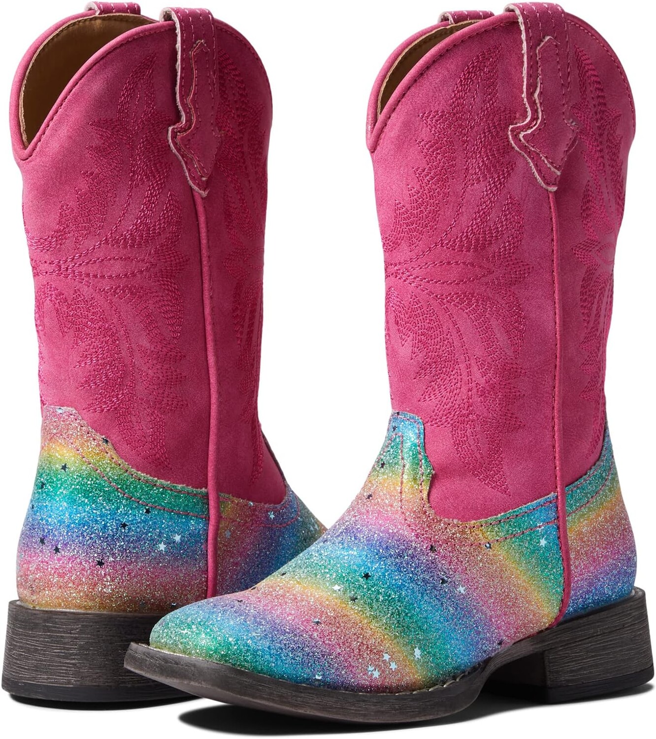 

Ковбойские сапоги Glitter Rainbow Roper, розовый