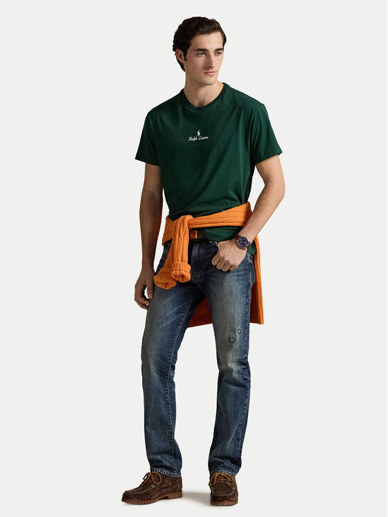 Футболка classic fit 710981370006 Polo Ralph Lauren, зеленый — фото 2