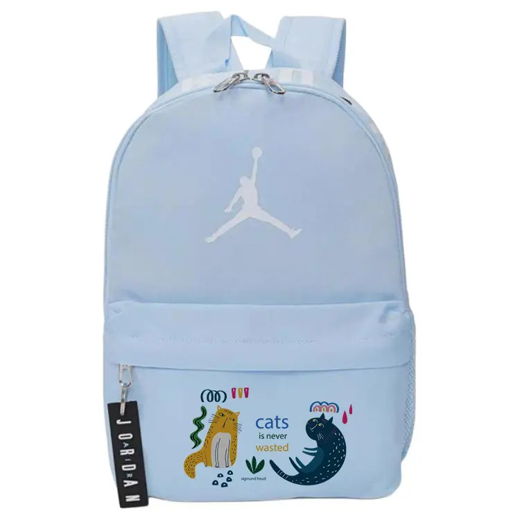 

Jordan Полиэстеровый рюкзак Unisex Blue, Two cats