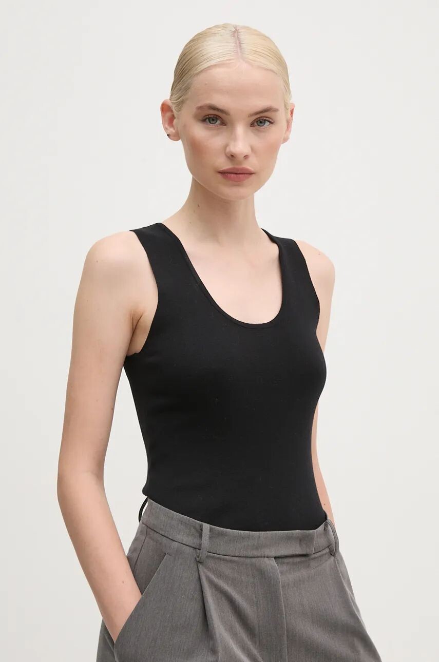 

Хлопковый топ United Colors of Benetton, черный