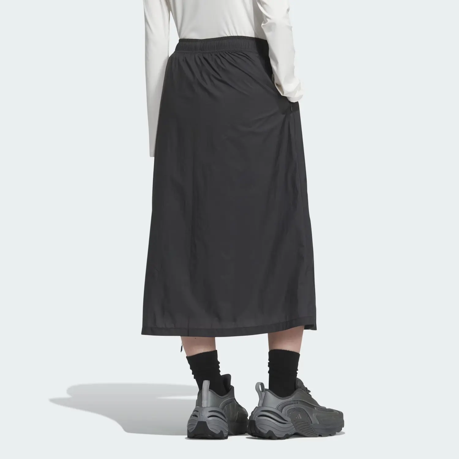Adidas ФОС Коллекция Повседневная длинная юбка Women's Carbon Black — фото 4
