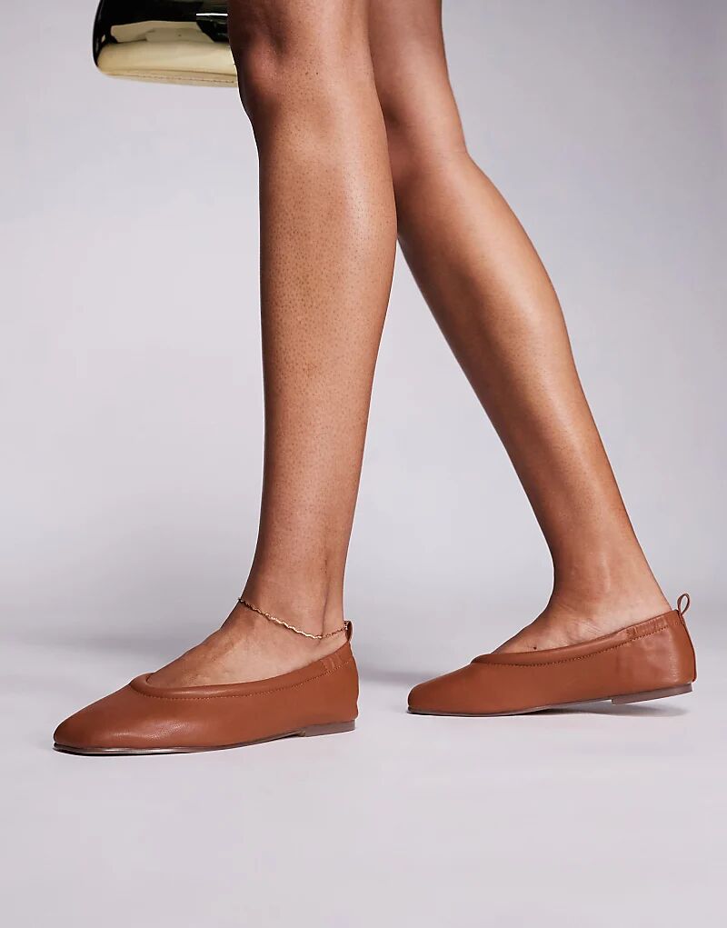 Балетки Simmi London Leesa Wide Fit бежевого цвета Simmi Wide Fit