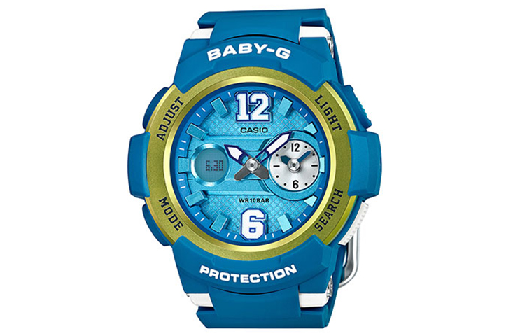 

CASIO Часы Women's BABY-G Blue Watch BGA-210-2B, Blue Dial