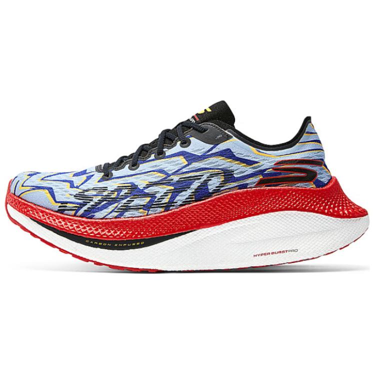 

Skechers GO RUN Прочные дышащие низкие повседневные беговые кроссовки мужские сине-красные, цвет Blue Red