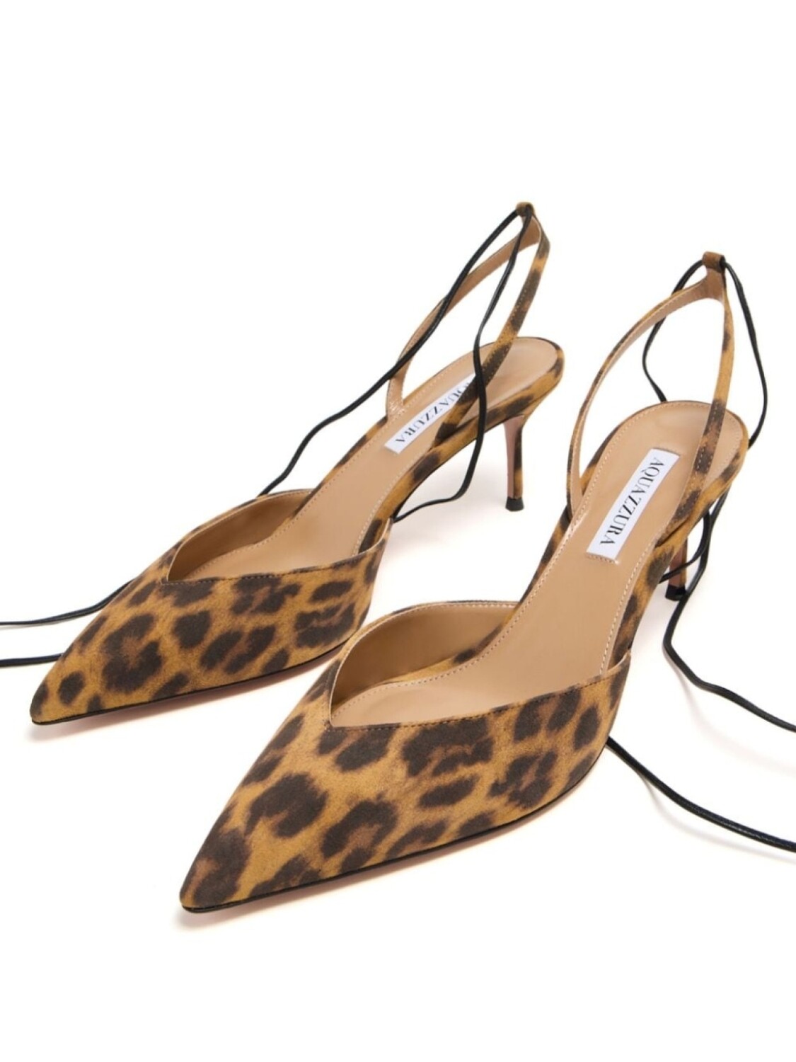 Aquazzura туфли-лодочки из кожи Beyond 65 мм, коричневый — фото 4