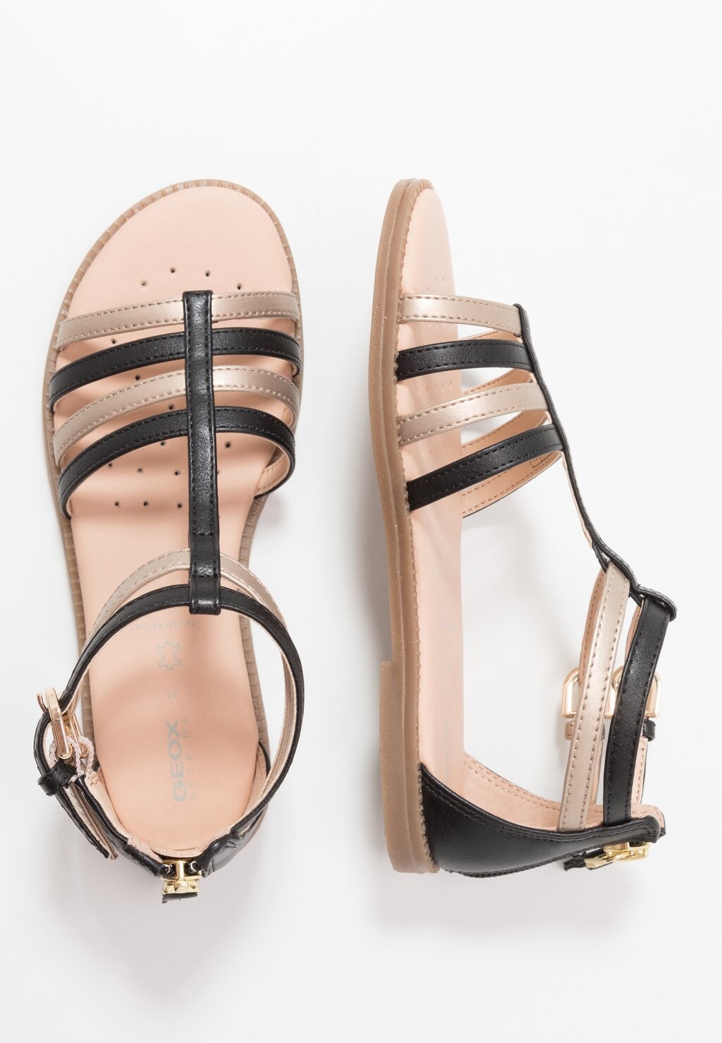 

Сандалии Karly Girl Geox, цвет black/platinum
