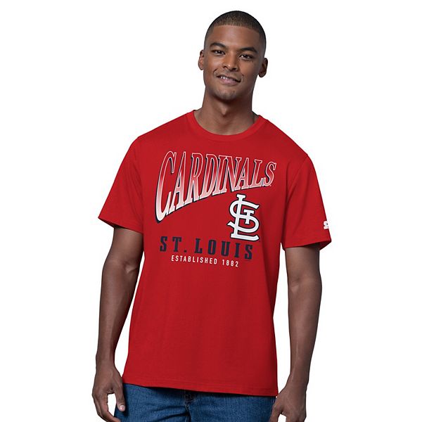 

Мужская футболка St Louis Cardinals двухцветная, красная/серый хизер Starter