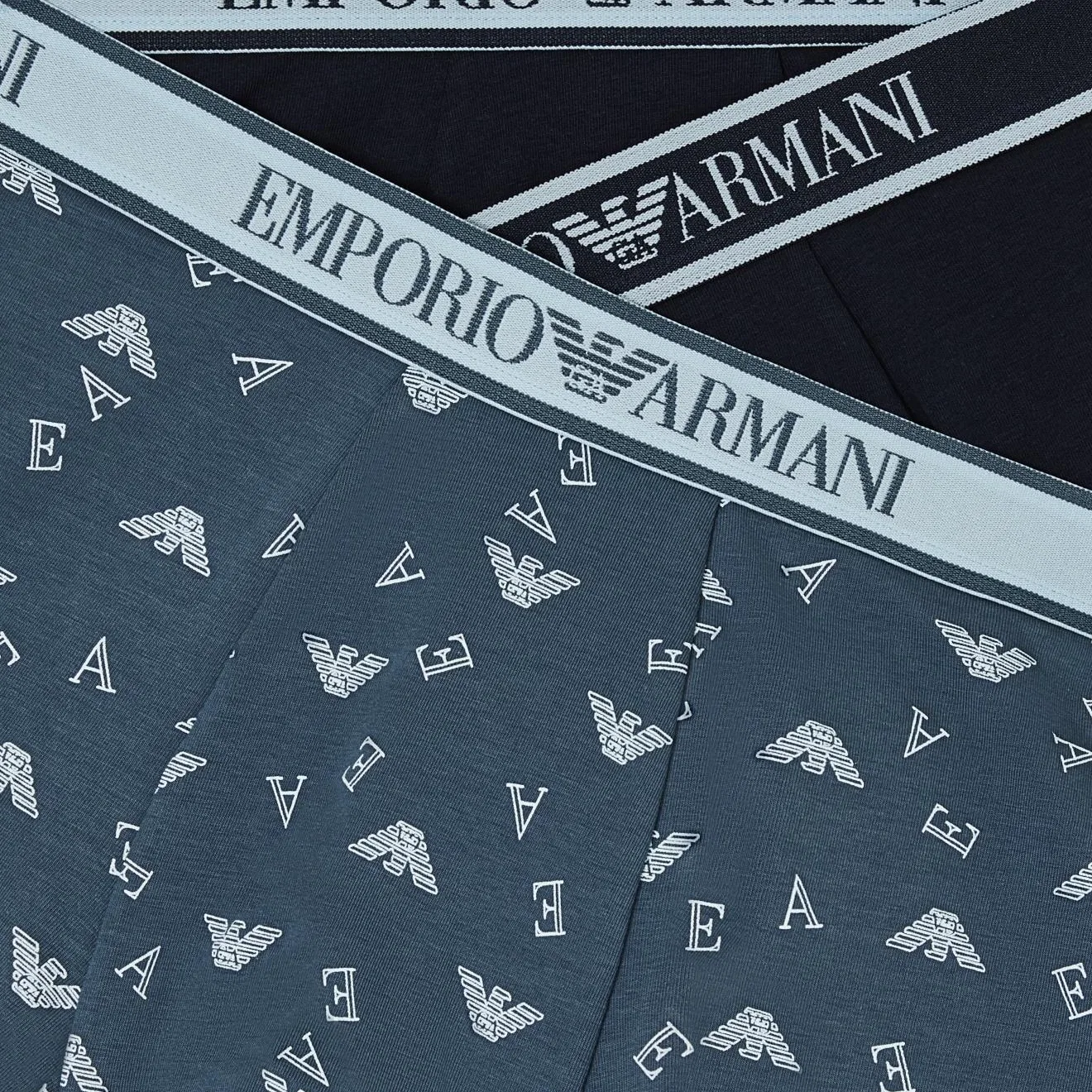 Боксеры EMPORIO ARMANI EA7 3 шт. синие+черные — фото 4