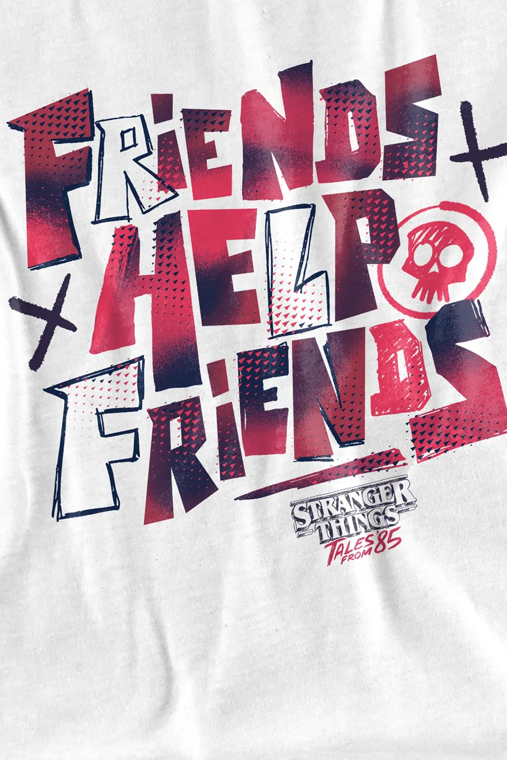 Детская футболка Stranger Things Tales From 85 T Shirt, белый — фото 2