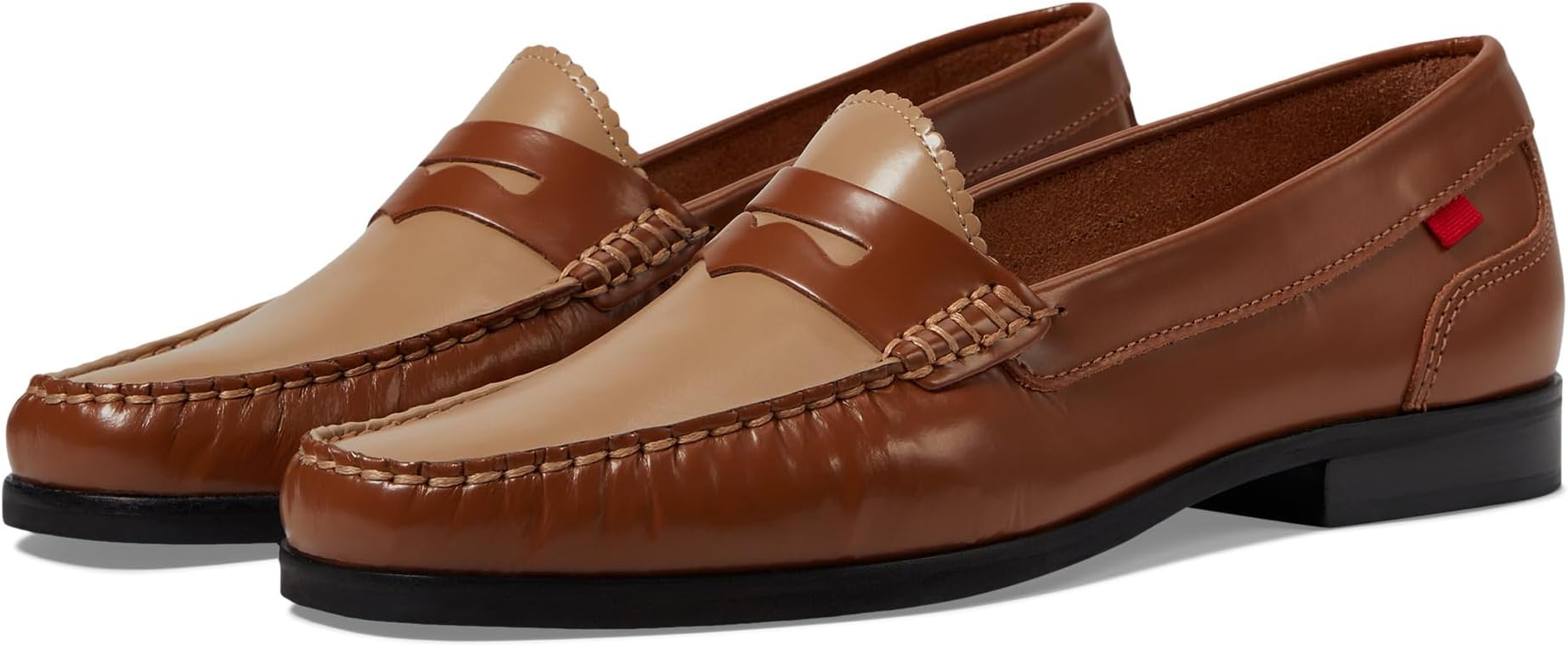 Лоферы Marc Joseph New York East Village 2.0, цвет Cognac & Sand Pollished Napa
