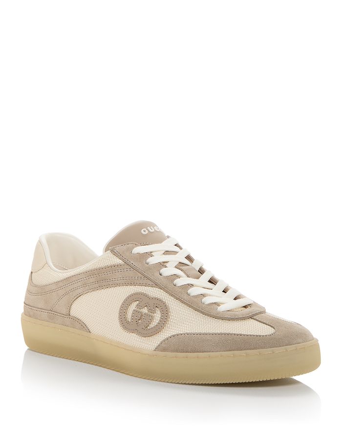 

Мужские низкие кроссовки Sweet Suede Gucci, коричневый/бежевый