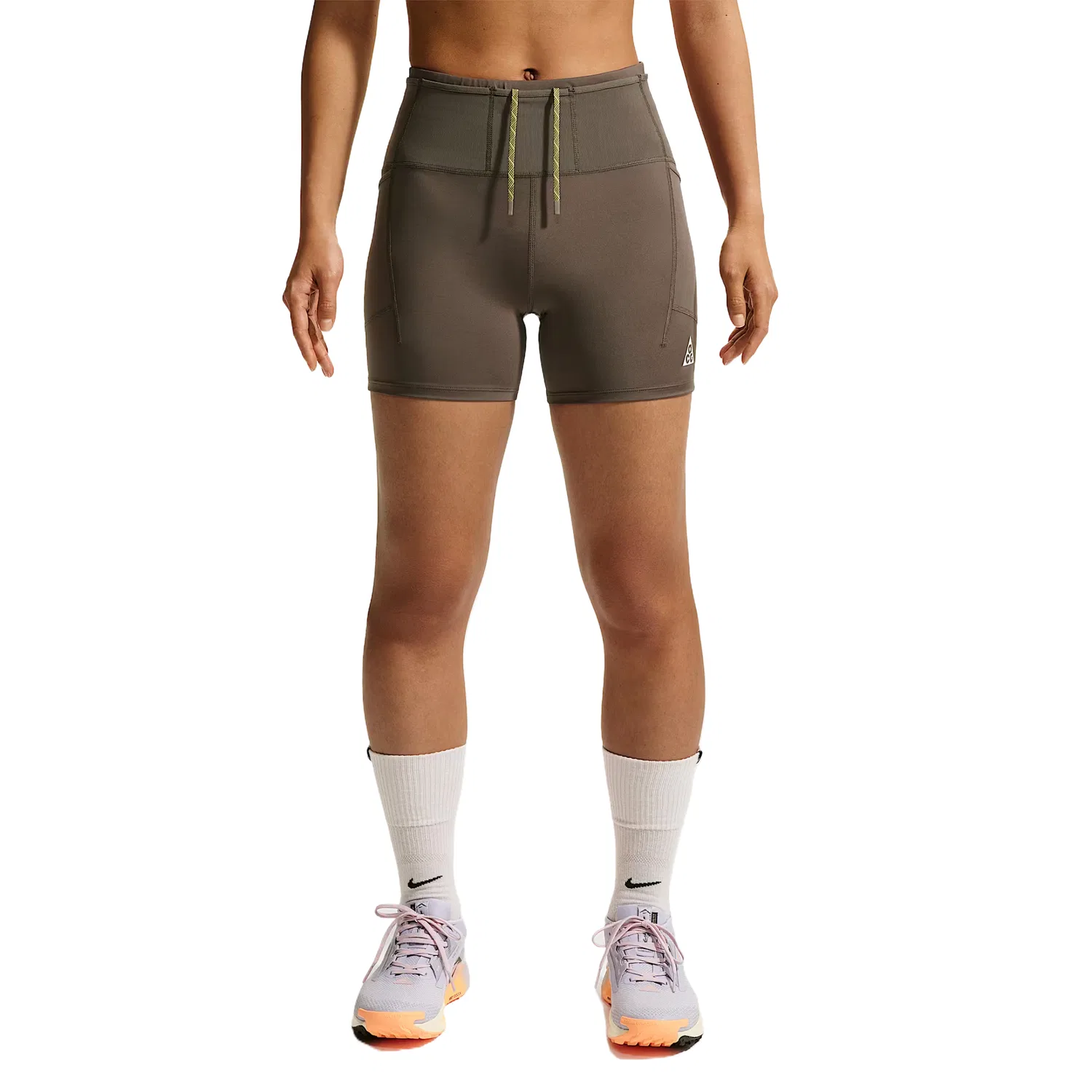 Женские шорты для бега Dri Fit Nike, Ironstone/Cave Stone/Voute Ice/Summit White
