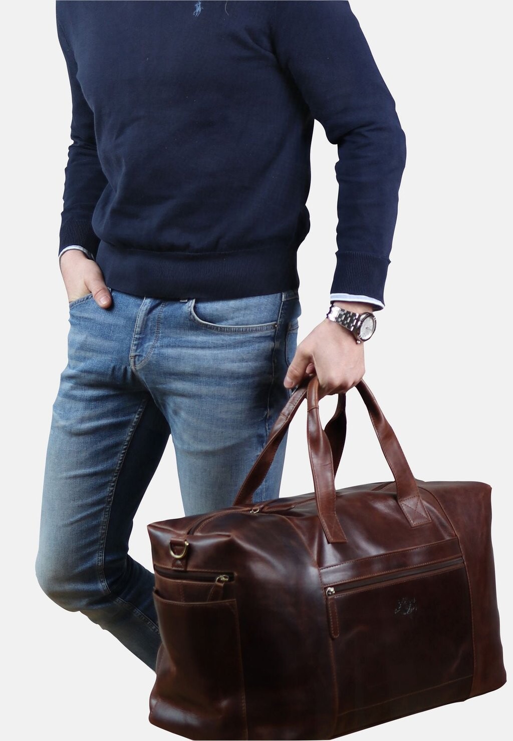 

Дорожная сумка WEEKENDER TRAVEL BRISTOL XL HOLDALL SID & VAIN, коричневый